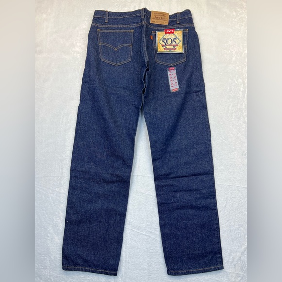 NWT Vintage 1994 Levi’s 505 Regular Fit Straight Leg Orange Tab Jeans 36x30